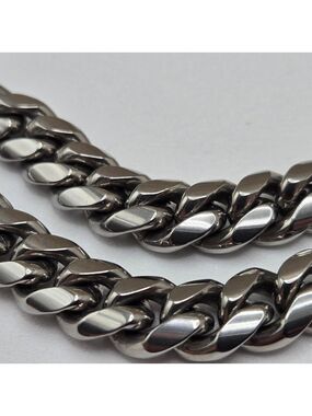 Miami Cuban Link Chain Necklace Stainless Steel Large 23" Men's Jewelry